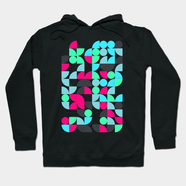 Geometric abstract background Hoodie by oscargml